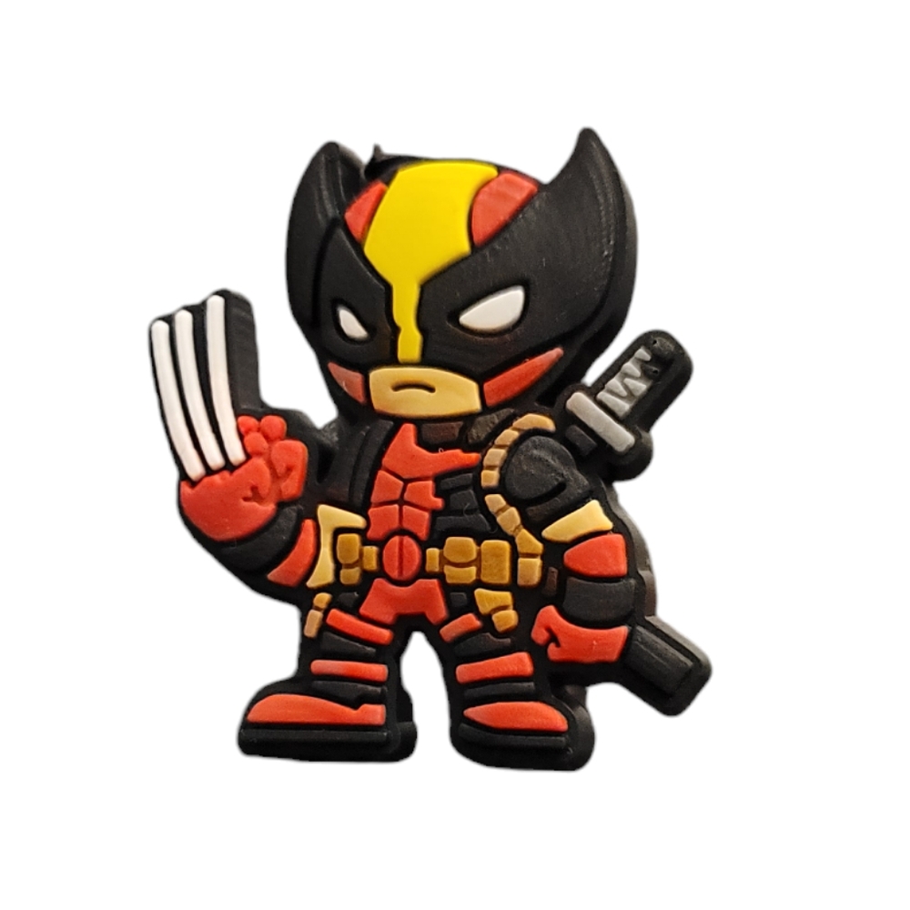 🎉 NEW Deadpool Wolverine Croc Charm
